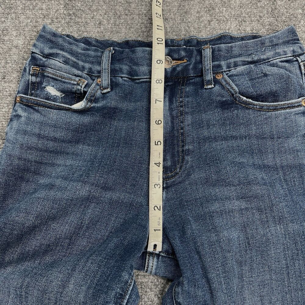 Express Jeans Womens Medium 27X32 Mid Rise 70s Flare Ultra Hyper Stretch - Picture 8 of 11